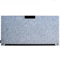 Grey felt computer mouse pad and keyboard pad desk mat 33x63 cm with wrist guard and USB hub