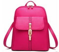 New Summer Fashion lady bag simple fashion backpack in multiple colours including Black, Hot Pink, Sky Blue, and White