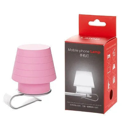 Silicone mobile phone flash lamp shade in blue pink yellow 55x47x61mm