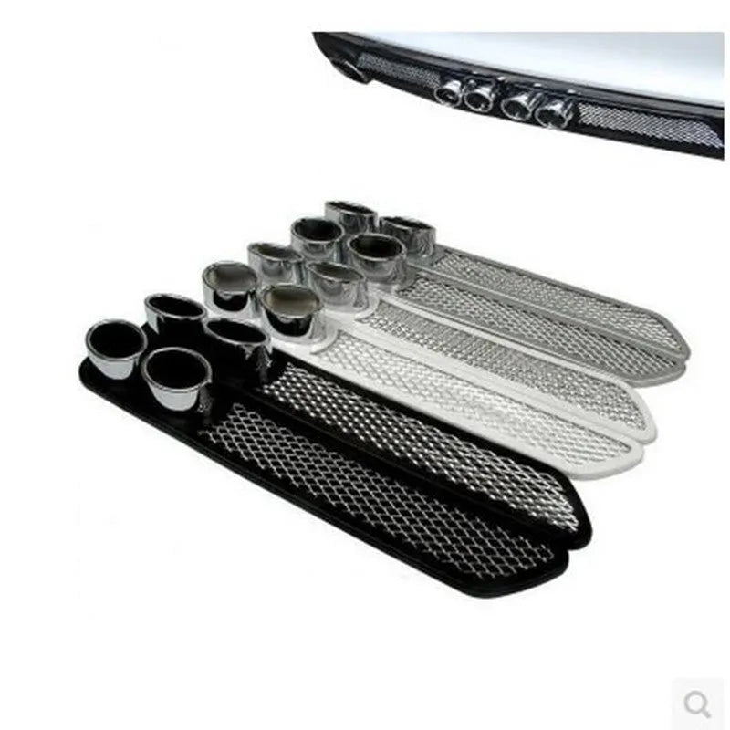 Car anti-collision strip 46cm PET electroplated rear bumper protector black