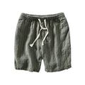 Men's striped cropped trousers in super soft polyester fabric with straight leg street style design
