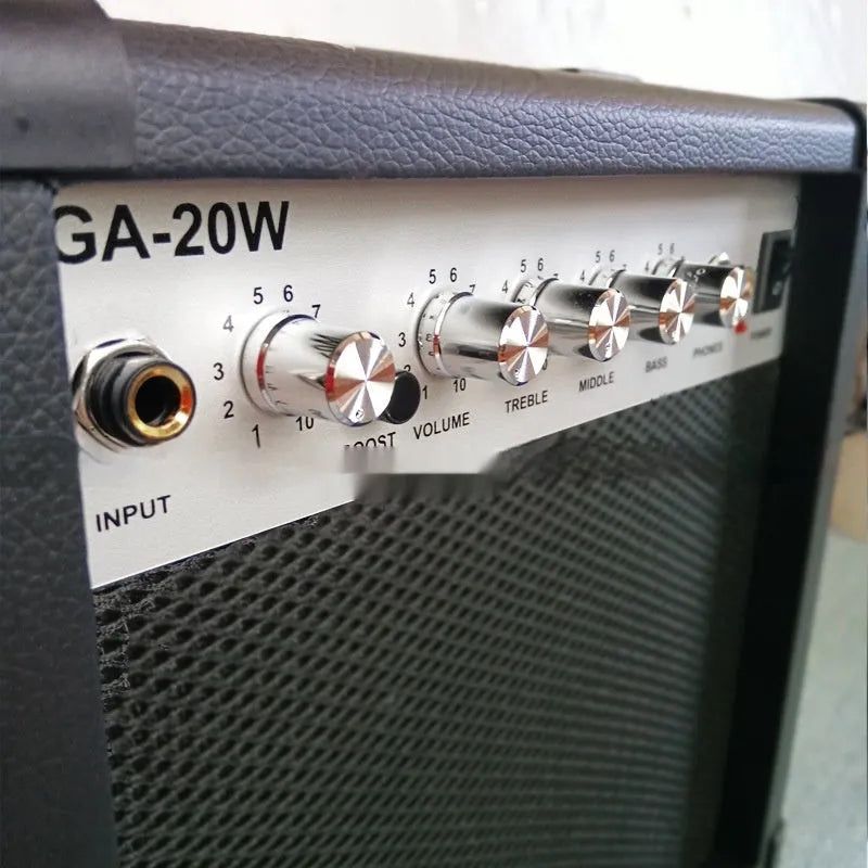 20W wooden electric guitar loudspeaker box in black finish