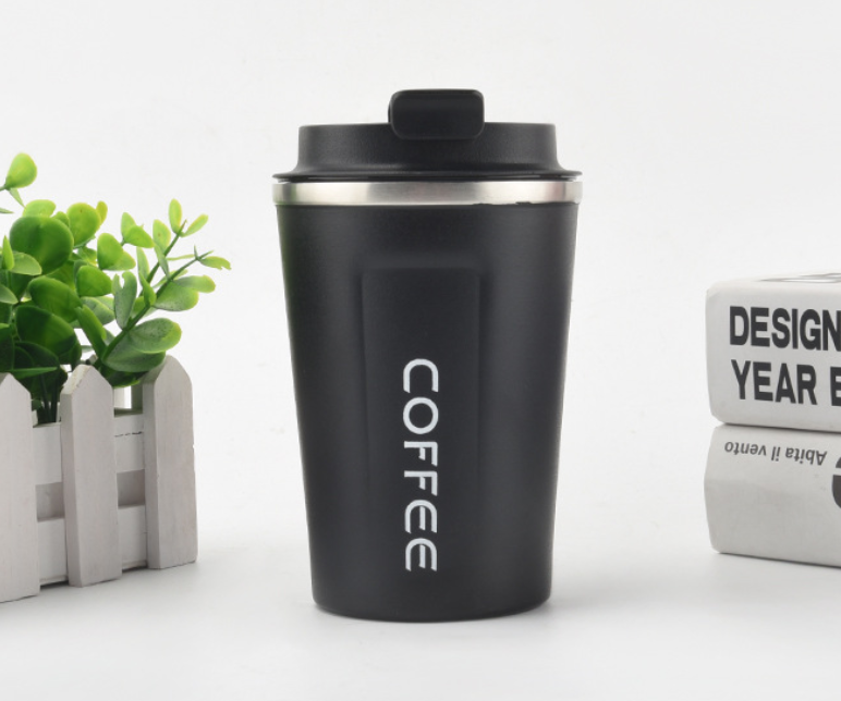 Stainless Steel Thermal Vacuum Coffee Mug with Lid, Leak-Proof Travel Car Office Thermo Cup for Tea, Water & Coffee, Double Wall Insulated 380ml/510ml