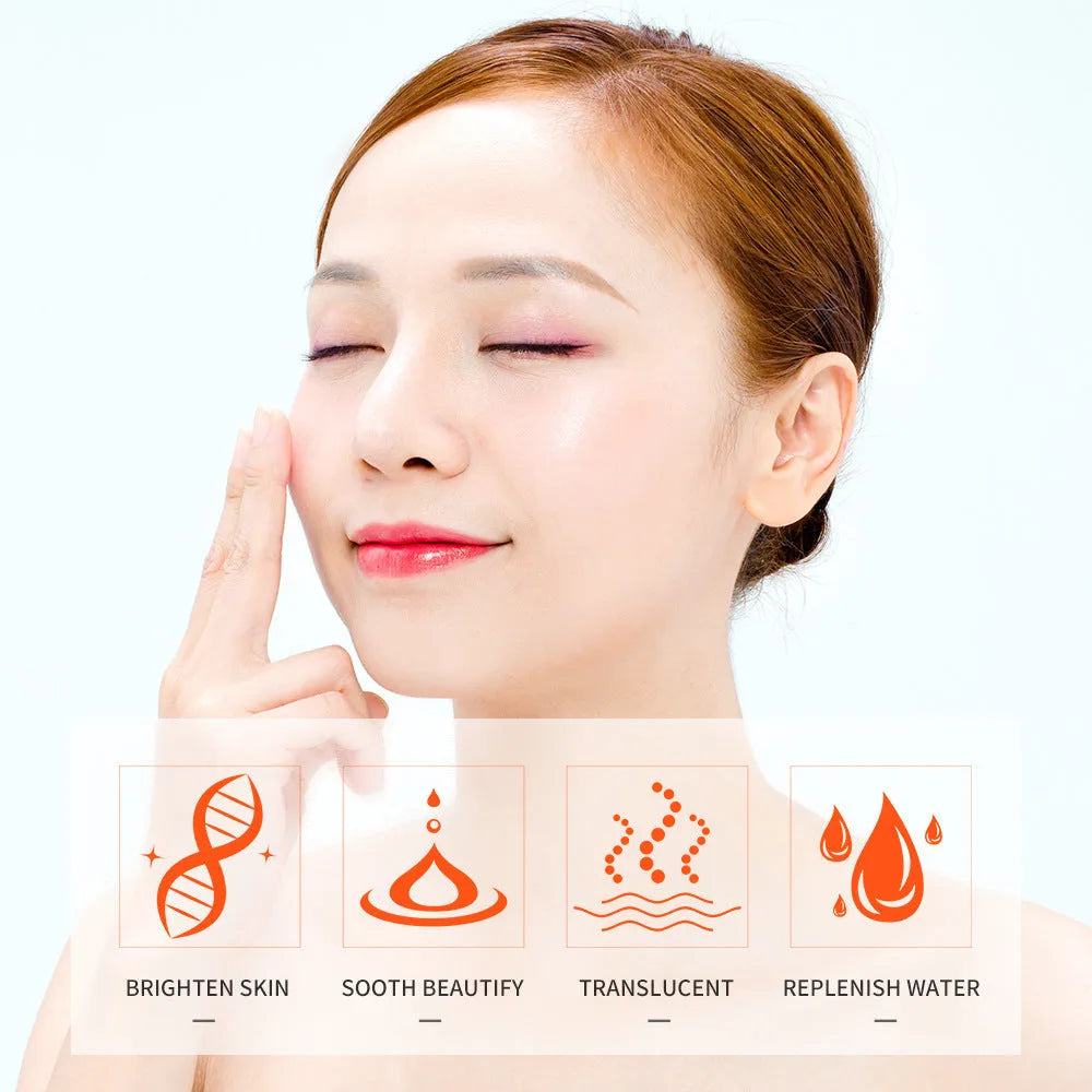Vitamin C hydrating facial essence 30ml bottle with English packaging for universal skin types