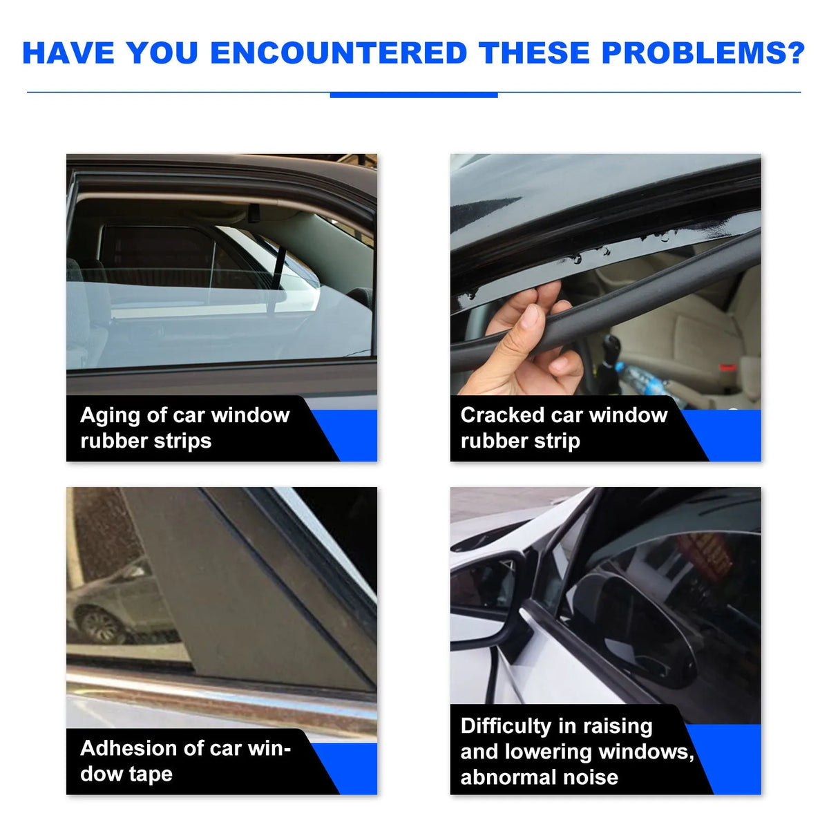 Rayhong 60ml window lubricant bottle with cloth for car window and sunroof noise elimination