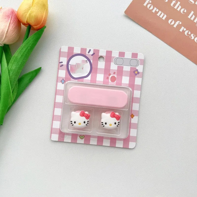 Plastic cartoon-style magnetic data cable fixer clip on a desktop