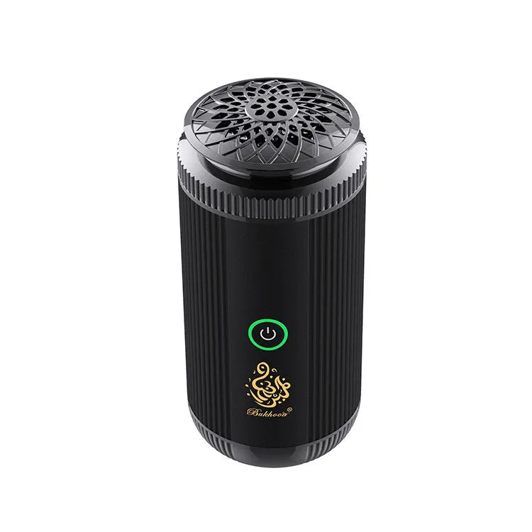 Matte black zinc alloy electronic burner for car religious use with Type-C charging port