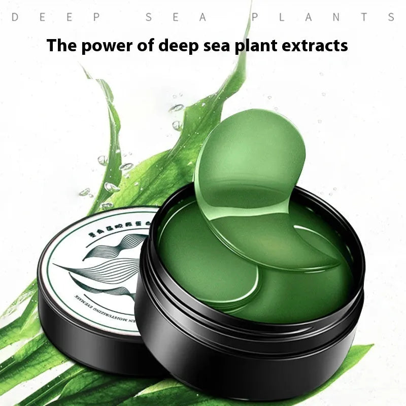 Seaweed extract eye mask 60 tablet pack with collagen essence and sodium hyaluronate