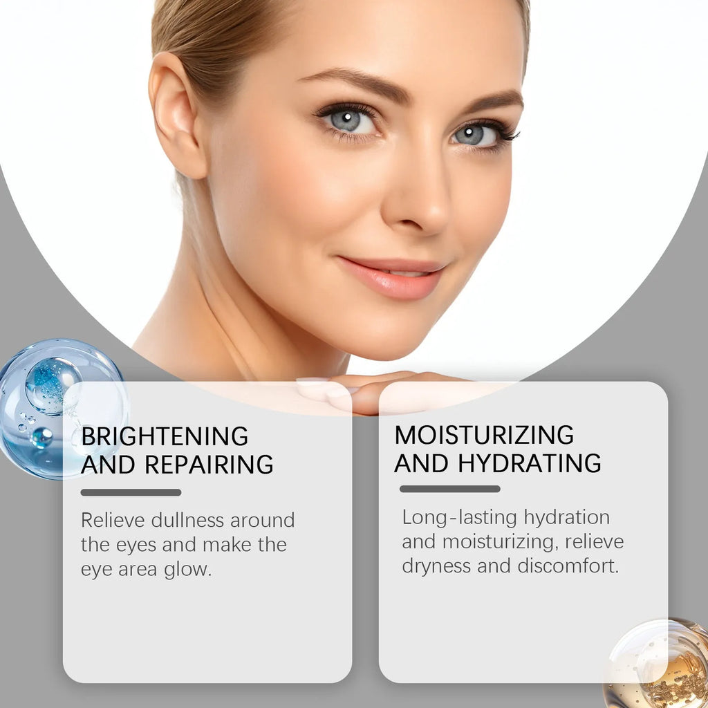 10ml eye tightening ball liquid with frankincense and castor oil under eye serum in bottle