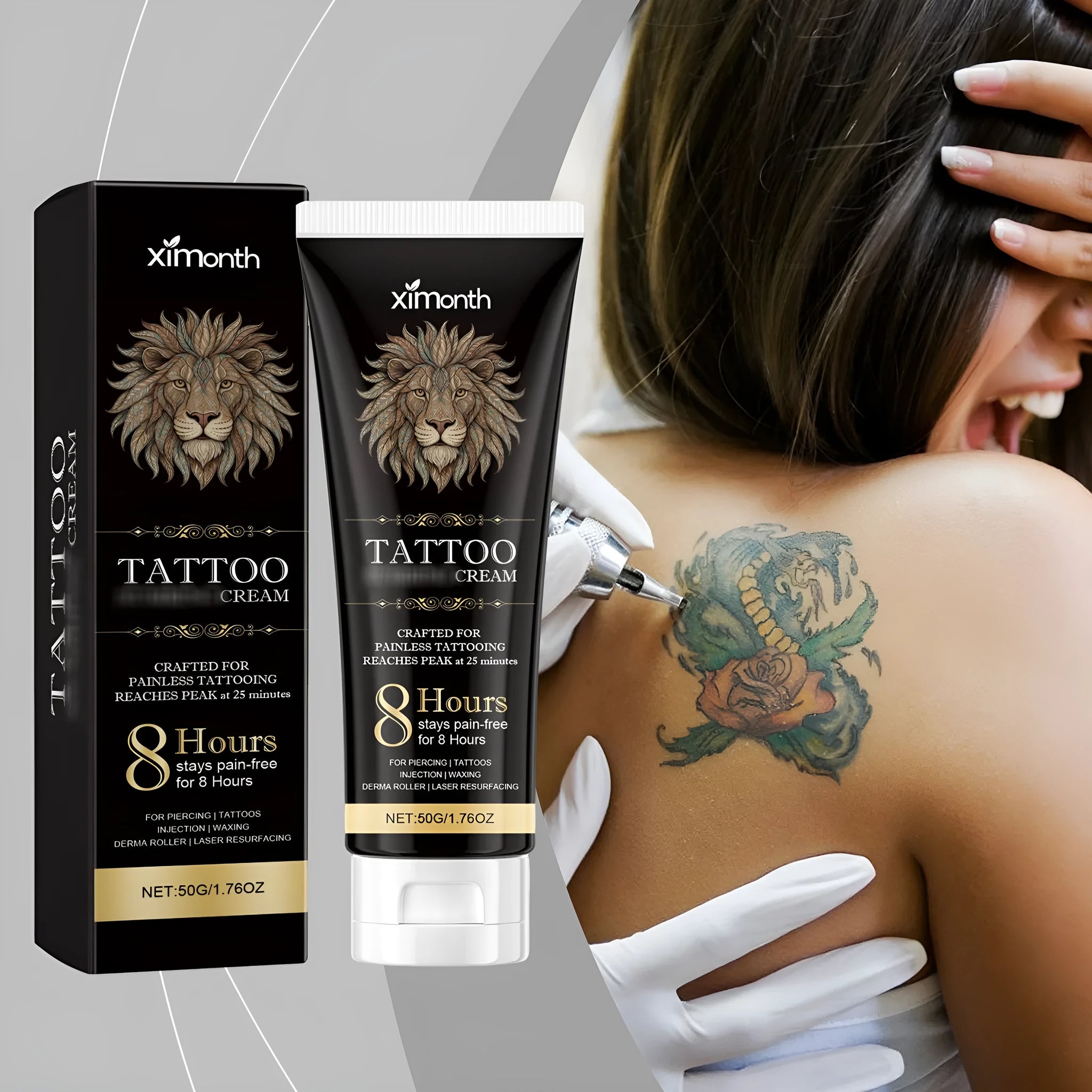 50g jar of Nourishing Moisturizing Skin Tattoo Neck Cream.