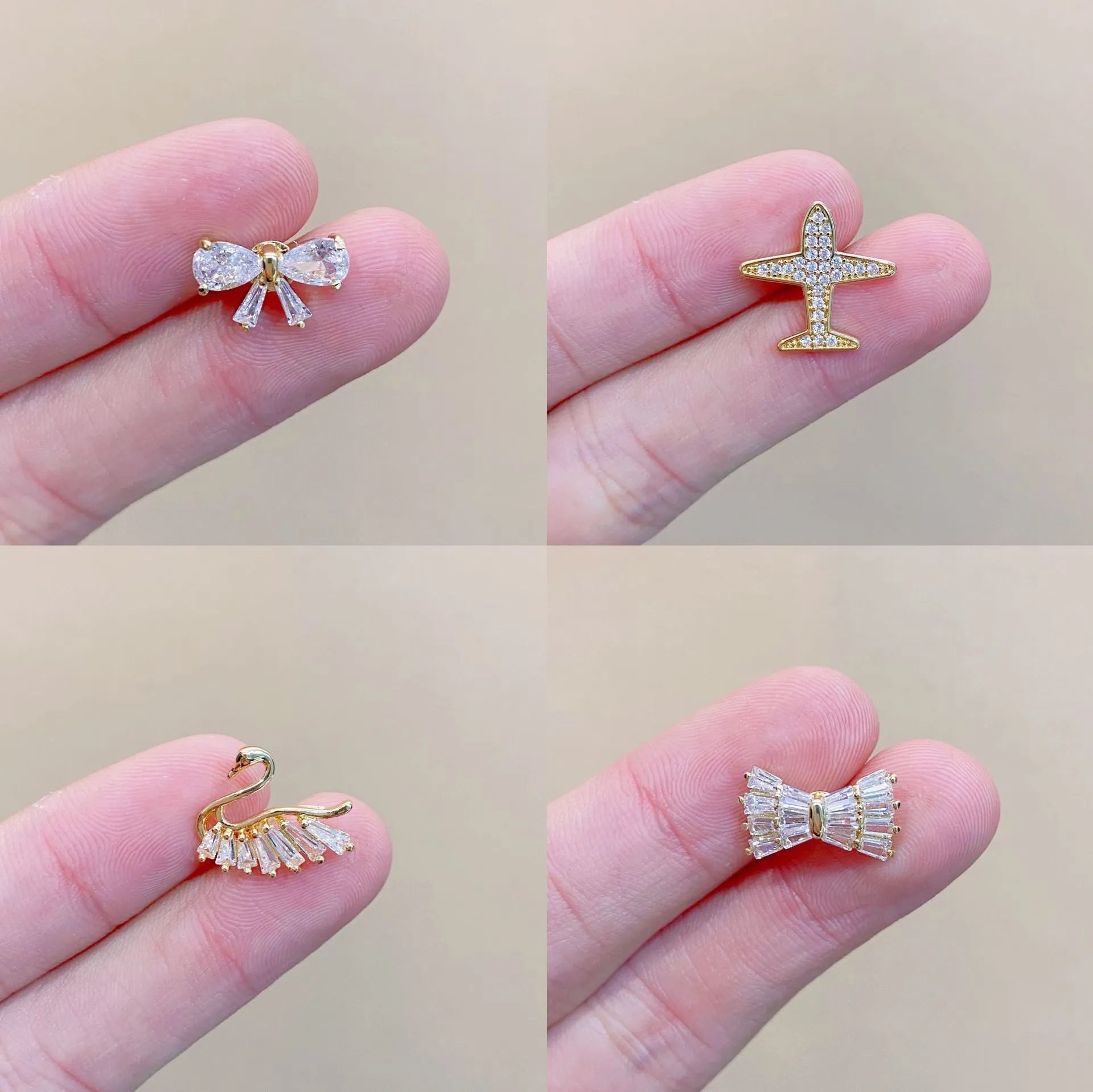 Japanese geometric clothing brooch in electroplated copper with six colour options for women