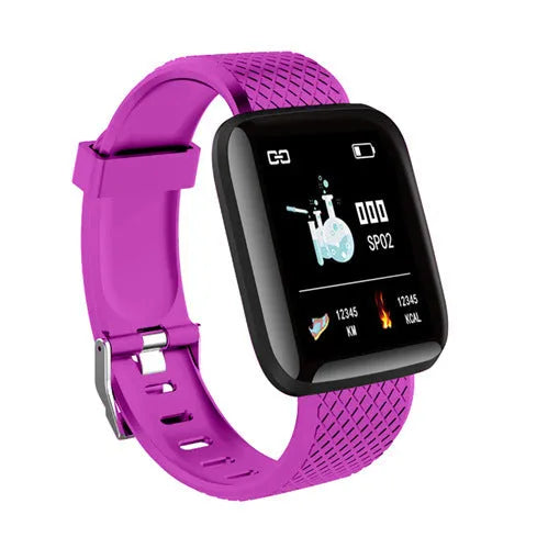 APP sleep monitoring step counting sports bracelet in blue, black, and purple colours