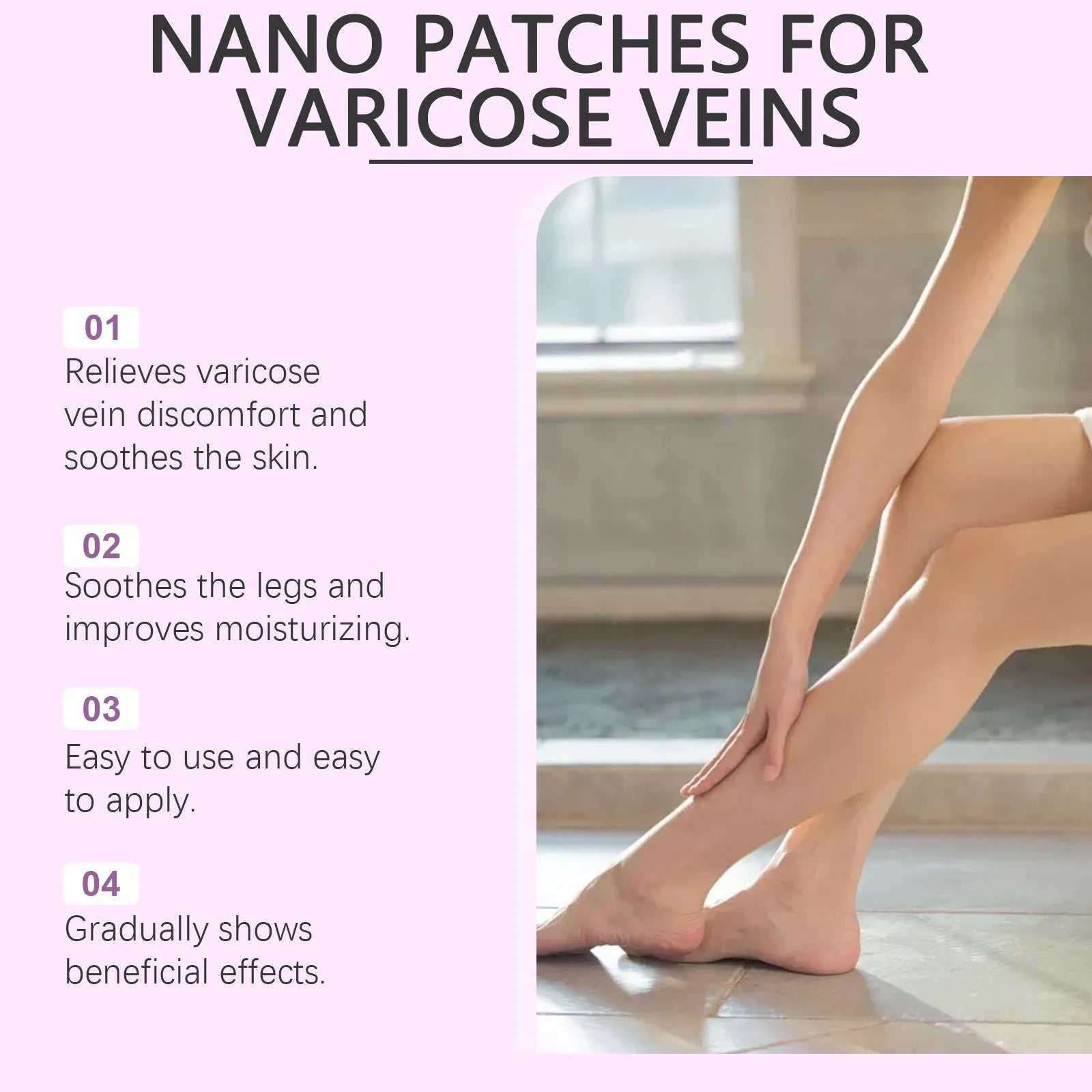 Four leg care microneedle patches with moxa leaf and ginger root ingredients for skin nourishment