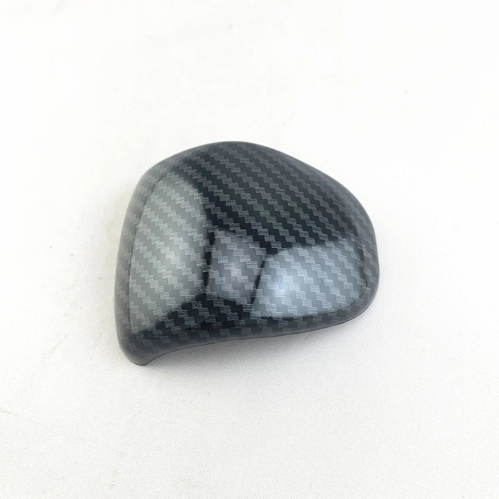 Black carbon fibre pattern gear shift cover for car interior installation