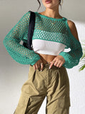 Mesh beach shirt with hollowed navel design in polypropylene fibre fabric, shown in available colours