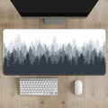 Chinese ink painting design mouse pad on natural rubber non-slip base in multiple size options