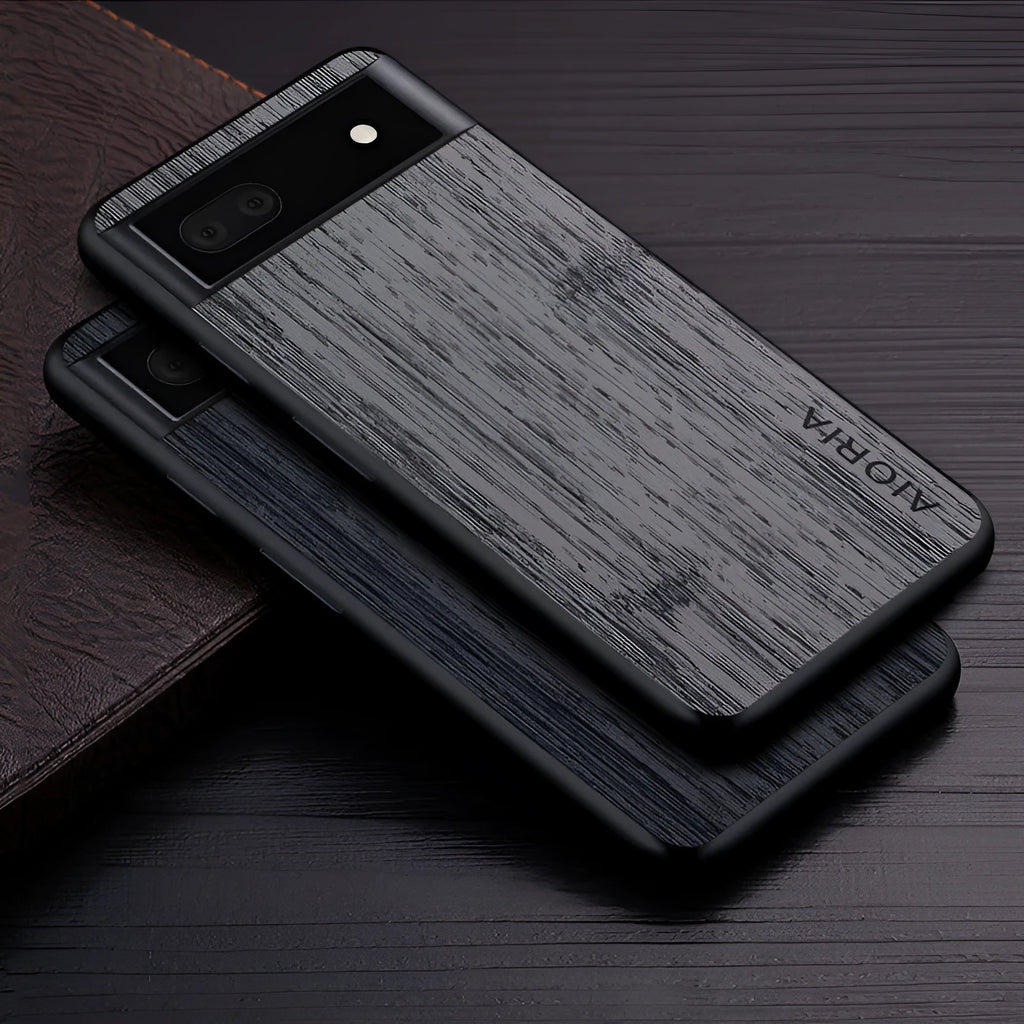 Handmade leather phone case for Google Pixel 4 to 7 Pro in black back cover style