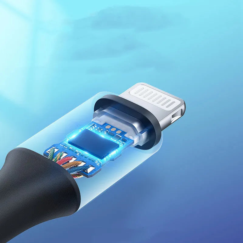Black Apple Lightning to 3.5mm audio cable with braided TPE coating and aluminium connectors for car use.