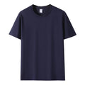 Combed cotton round neck T-shirt in solid colour loose fit pullover style available in 14 colours