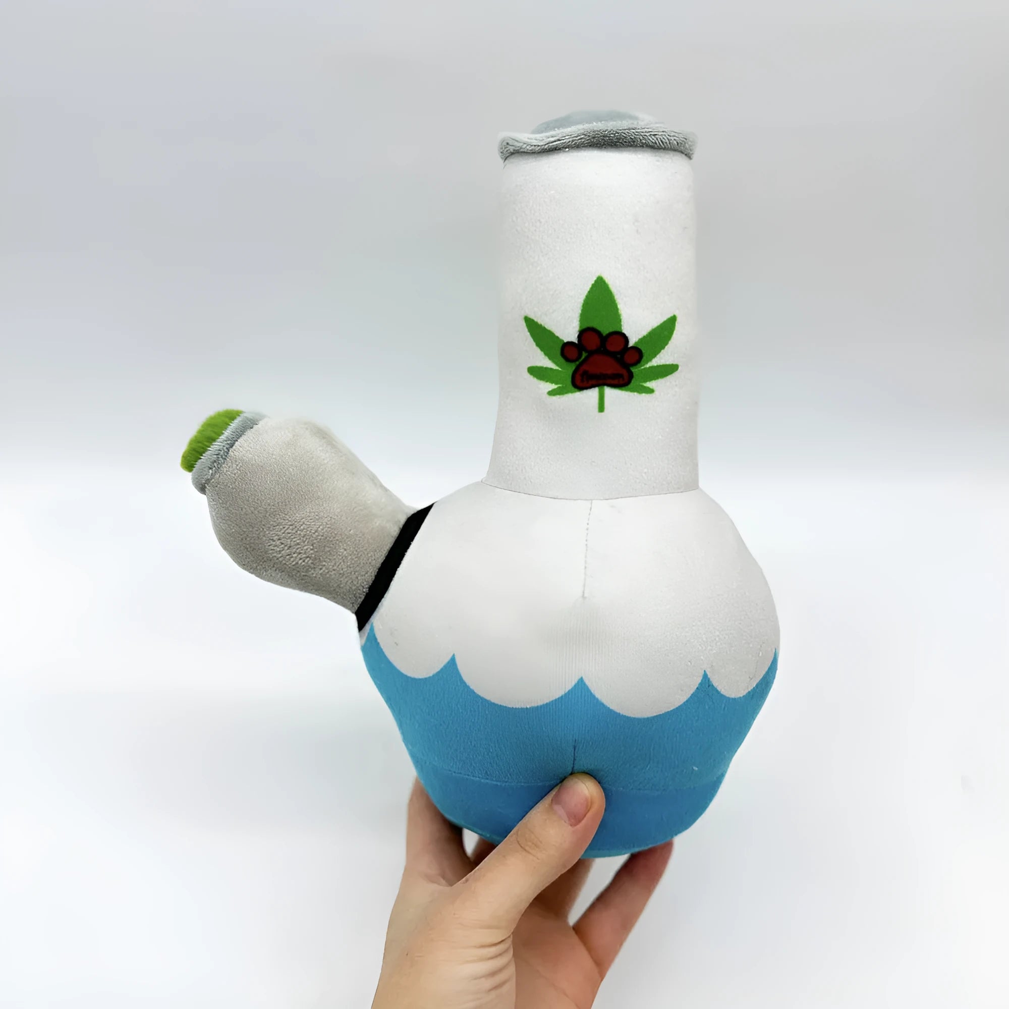 24cm kettle-shaped plush dog toy with sound feature in picture style pattern