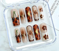 Heavy Industry Love nail art decal kit with jelly glue, rubbing strip and nail patches in SGJ-A2-0026 colour