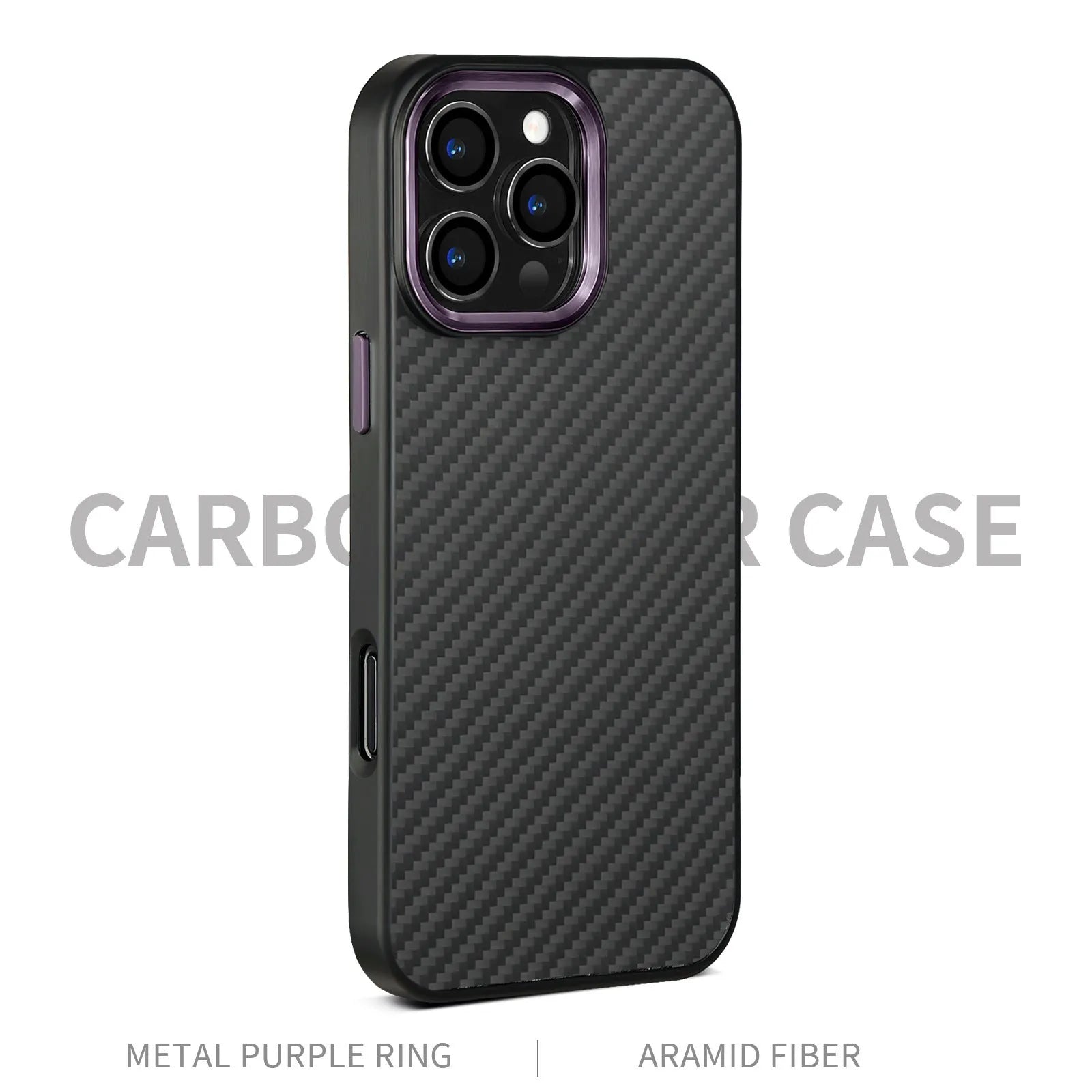 Green frame with magnetic carbon fibre metal frame Kevlar phone case for iPhone