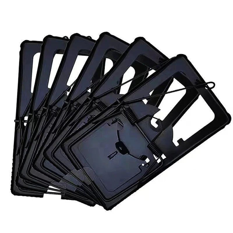 Automatic humane mouse trap cage in metal or plastic, shown in small, medium, and large sizes for indoor use.