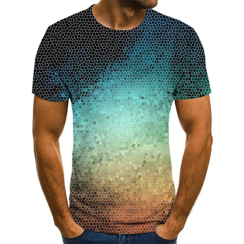 Light purple casual men's t-shirt short sleeve cloth fabric front view