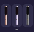 Wireless straight comb in rose gold colour with anion technology for curling and straightening hair