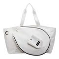 Casual one-shoulder large capacity yoga storage bag in black or white colour