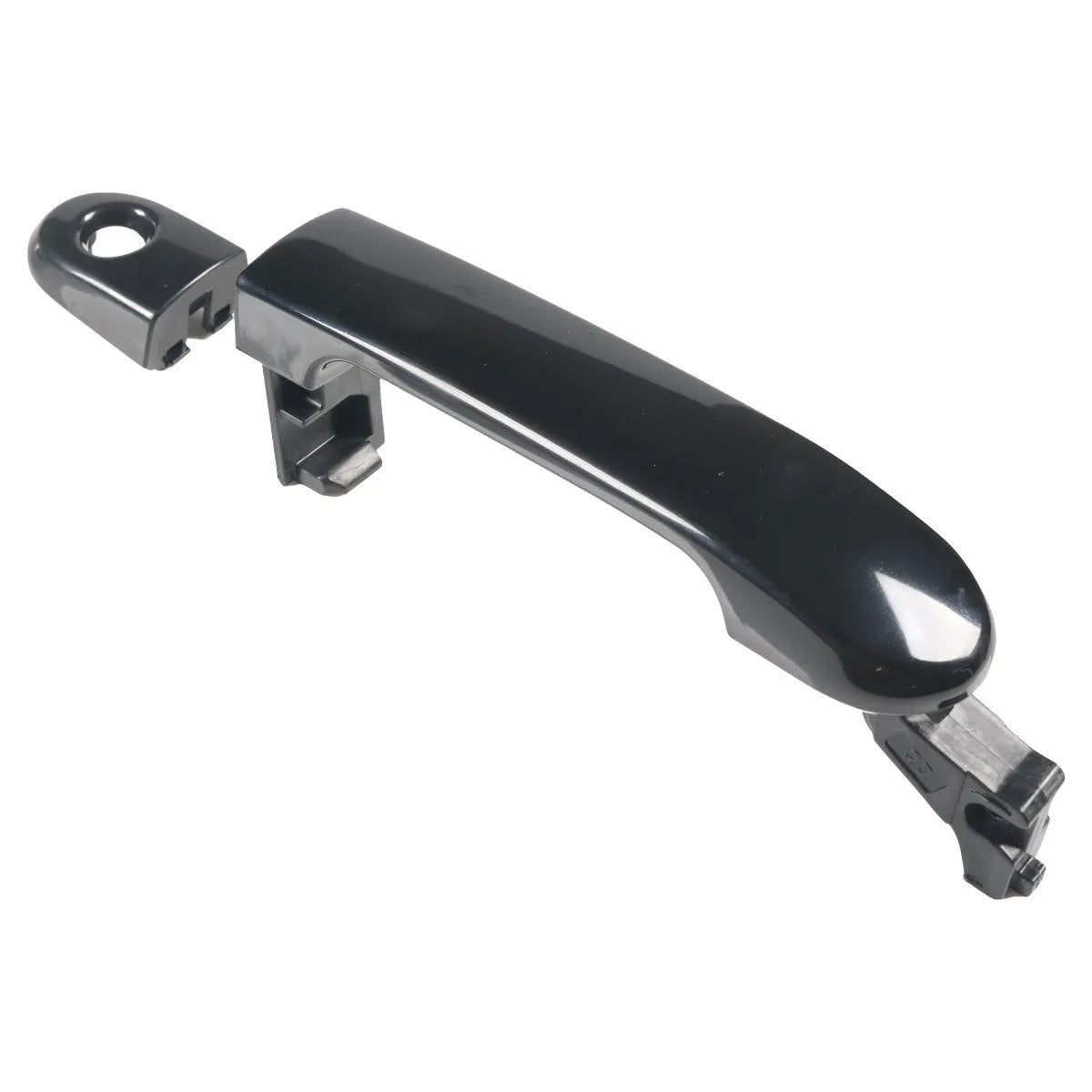 Left front car door handle 82641-EL12A in black ABS plastic for Nissan replacement