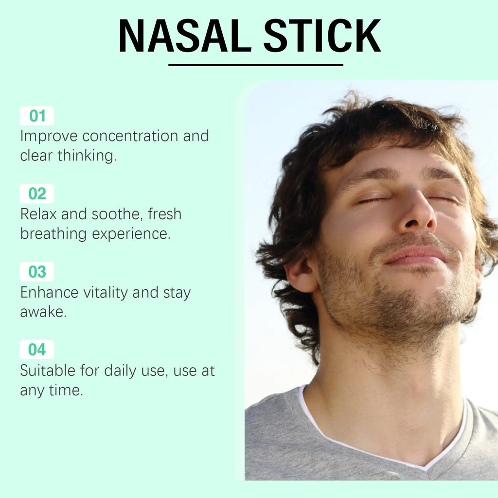 Mint Cool Nose Soothing Spray Set with three 1.8ml applicators containing menthol and spearmint