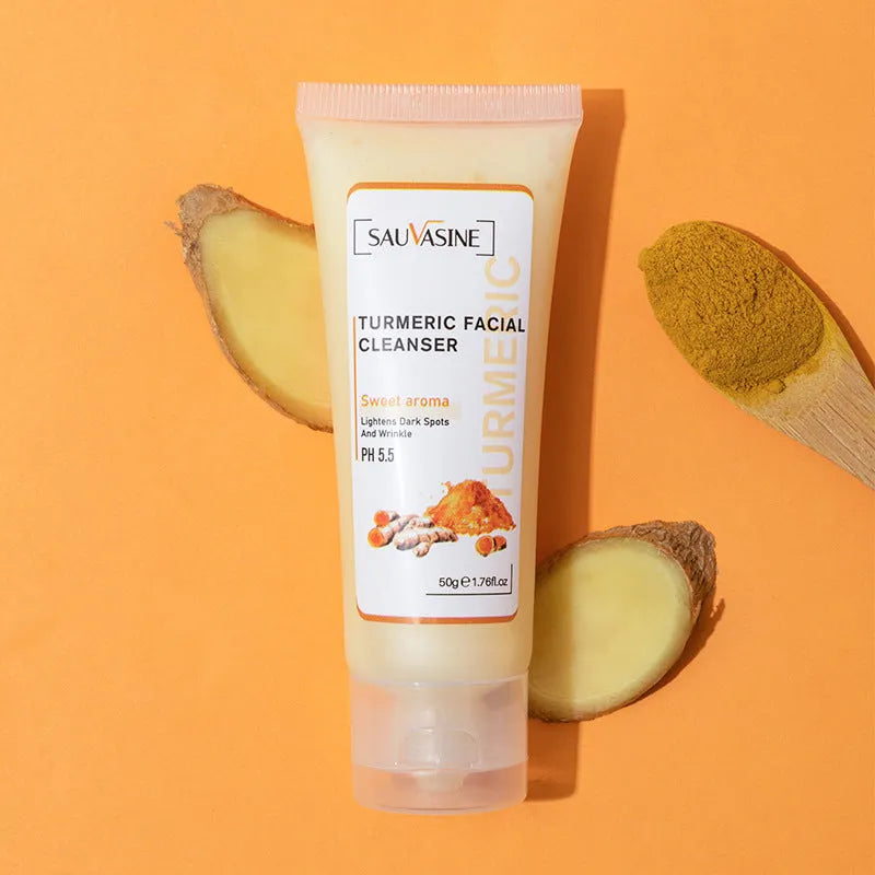 Facial cleansing turmeric cleanser set with 50g milk, 30ml butter and 30ml essence for moisturising skin