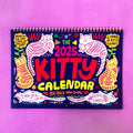 A4 portrait format cat-themed wall calendar for 2024 or 2025 year