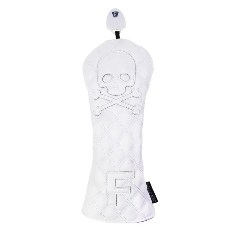 Black and white golf waterproof wooden pole protective cover made from PU material