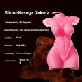 Low temperature soy wax candle for massage in rose red, spring pink, and lilac purple colours.