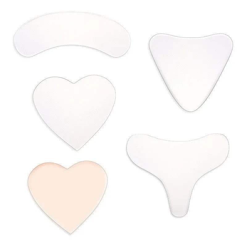 Anti-wrinkle pad invisible transparent silica gel patch in neck sticker shape on skin