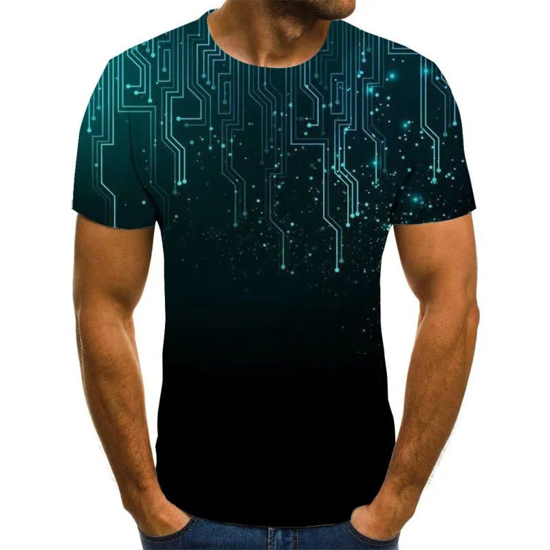 Light purple casual men's t-shirt short sleeve cloth fabric front view