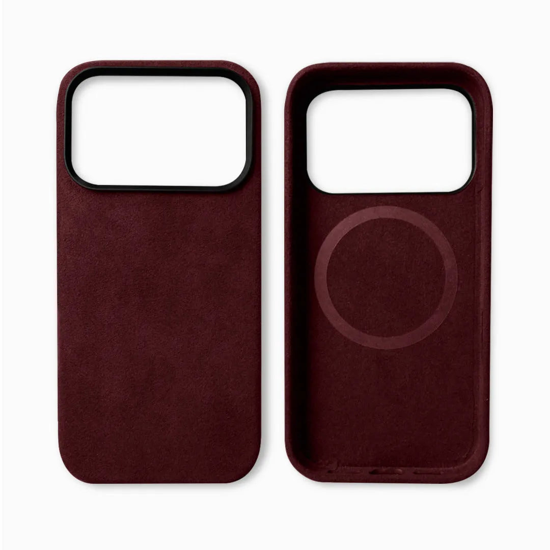 Alcantara shockproof magnetic phone case for iPhone 17 Pro Max Air in multiple colour options