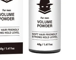 Disposable 40g hair styling powder unit for oil control and fluffy hair volume.