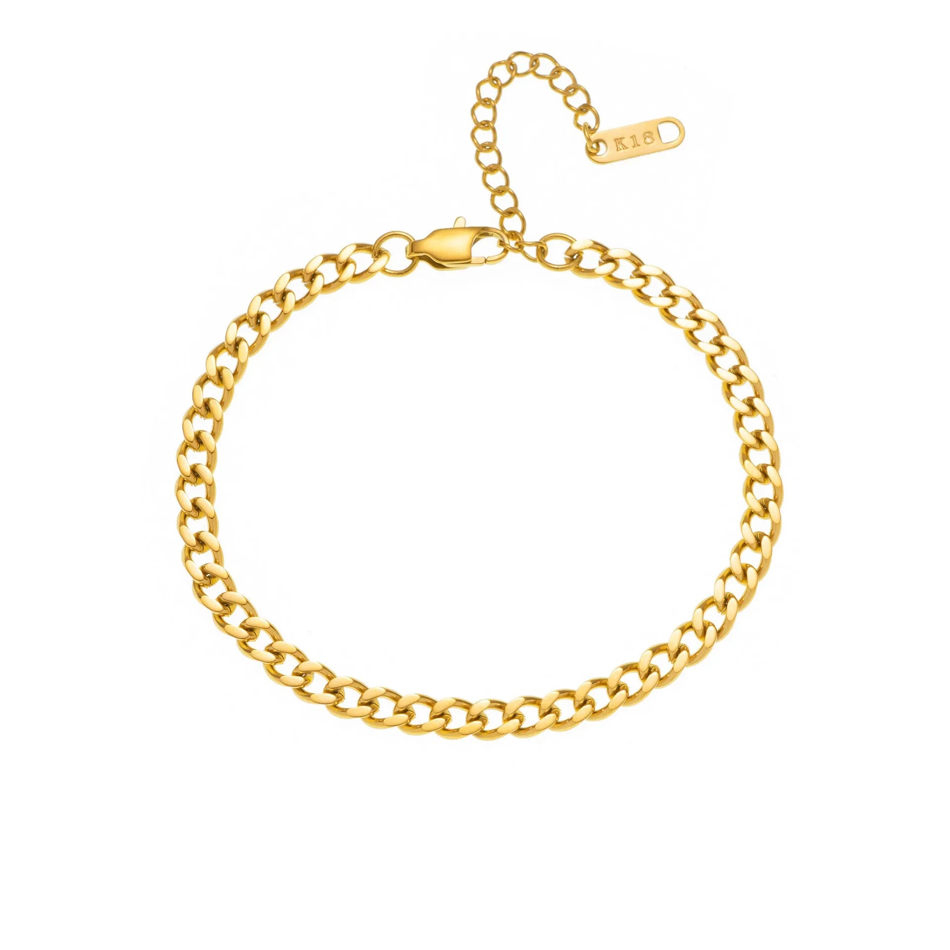 Gold and silver titanium steel necklaces with letter, number, and heart charms on a 40.5cm chain.