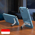 Small portable silver alloy folding horizontal and vertical smartphone bracket stand