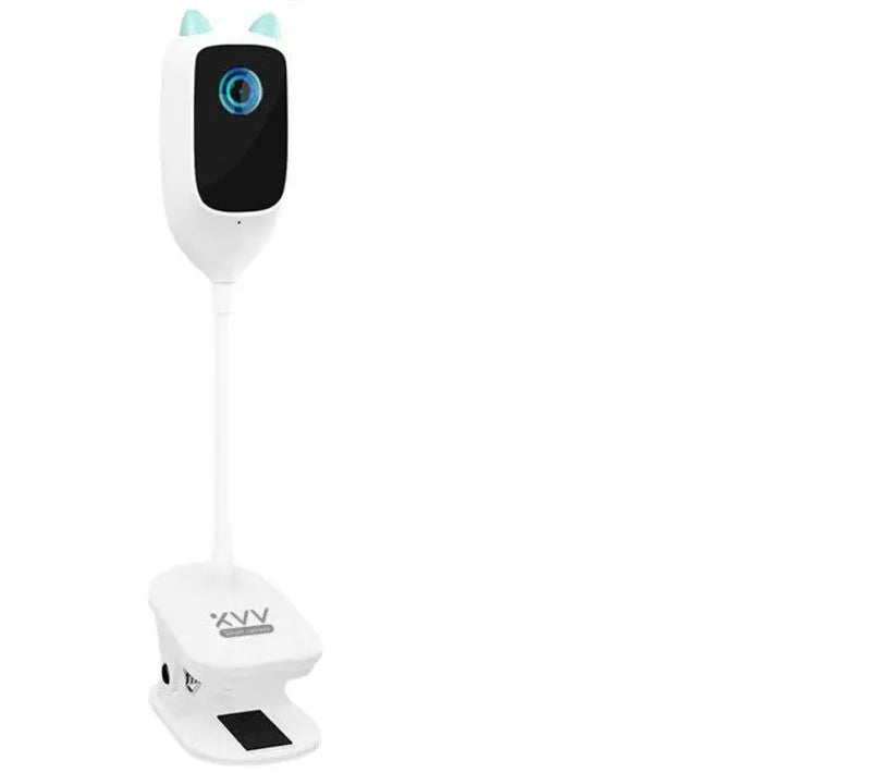 Xiaovv white smart baby monitor with 1080p HD night vision and 150 degree wide-angle lens