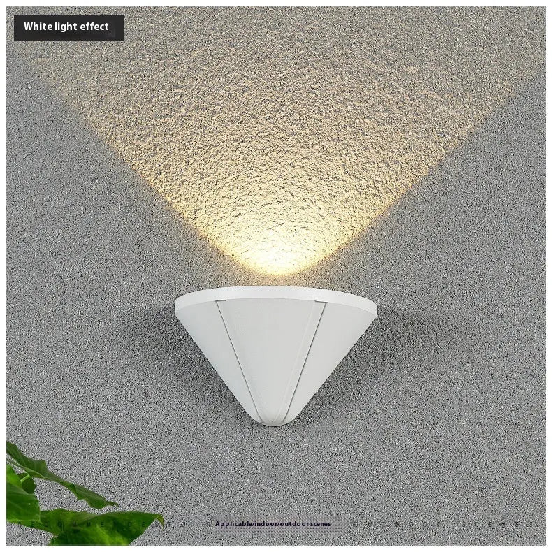 Black Bird's Nest style waterproof LED courtyard lamp with warm white glow.