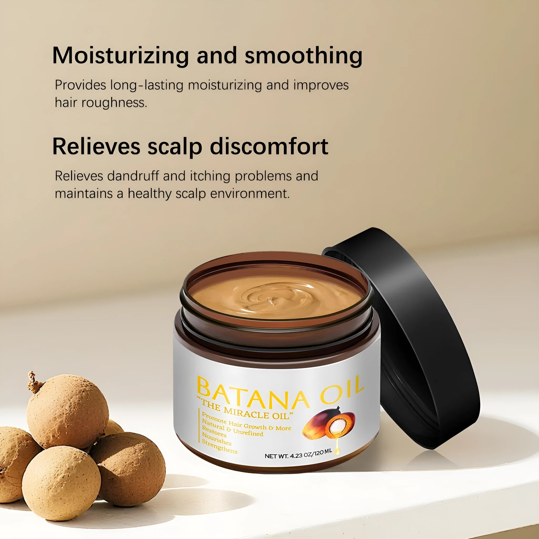 Batana Nourishing Soft Repair Hair Mask 120 ml tub for frizzy hair