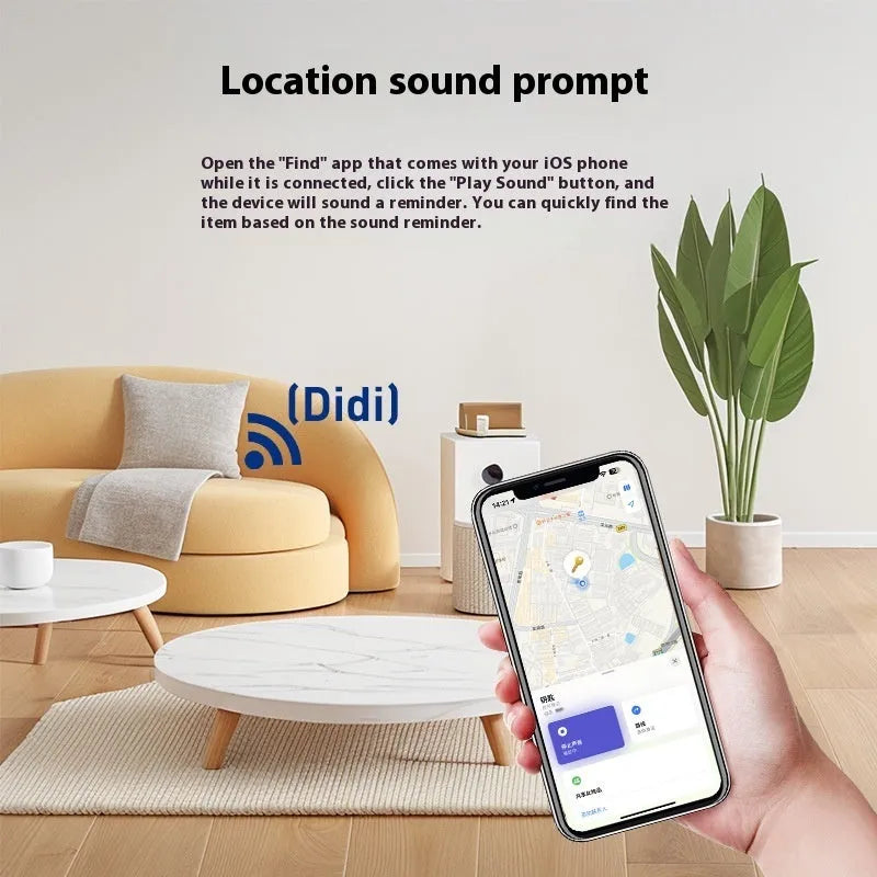 Black pet tracking card with wireless charging and NFC functionality