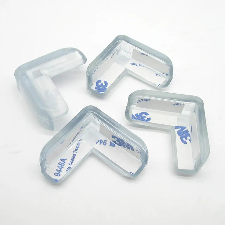 Baby silicone protective pad L-shaped thickening anti-collision table corner cover set of 12 pieces