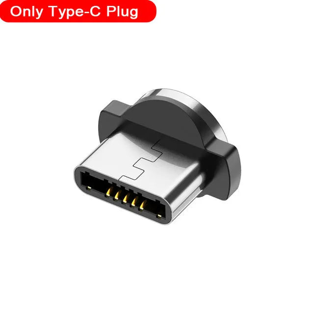USLION circular magnetic charging cable with aluminium alloy housing and LED indicator