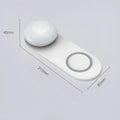 White touch dimming table lamp model VN003 with 3000K warm light, 600mAh battery, compact 215x80x45mm size