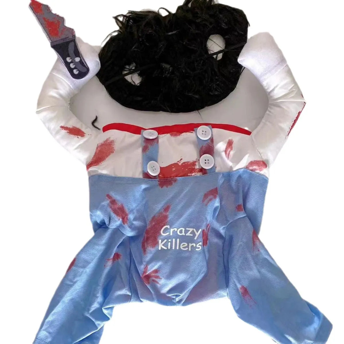 Bloody doll style pet costume dog suit for Halloween Christmas events on small dog
